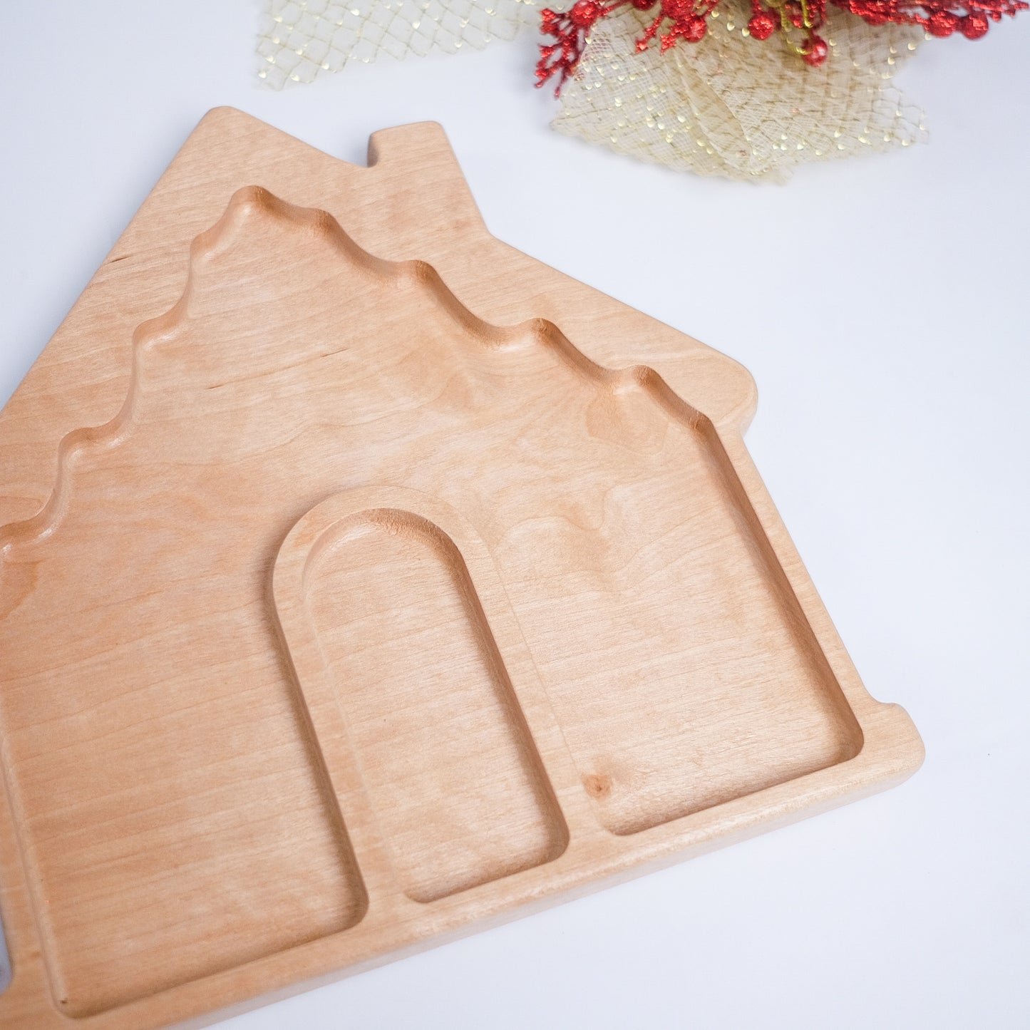 Gingerbread House Sensory Tray