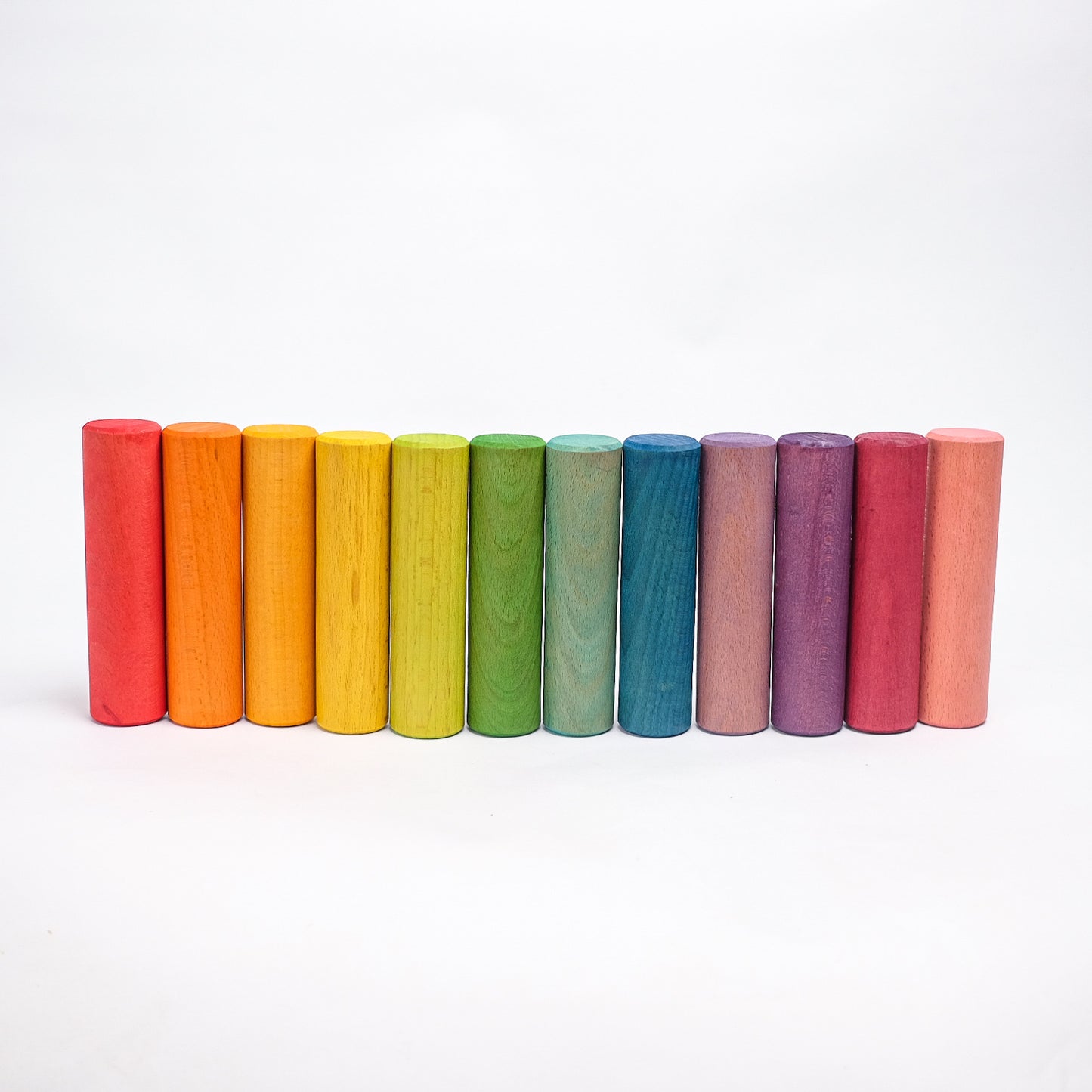 Set of 12 Columns - Rainbow Unit Blocks