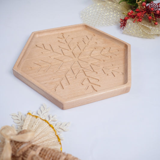 Snowflakes Hexagon Sensory Tray