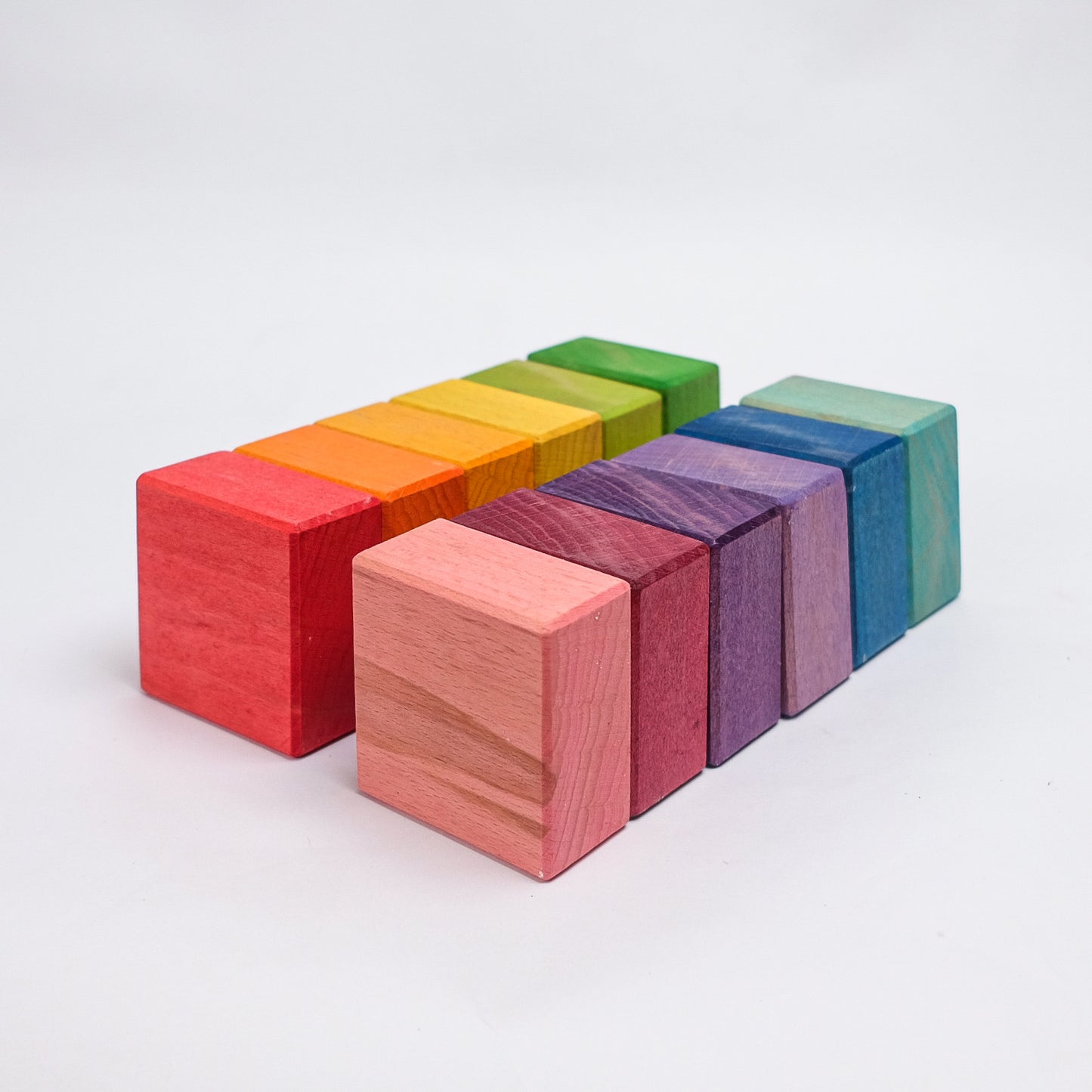 Set of 12  Half Units - Rainbow Unit Blocks