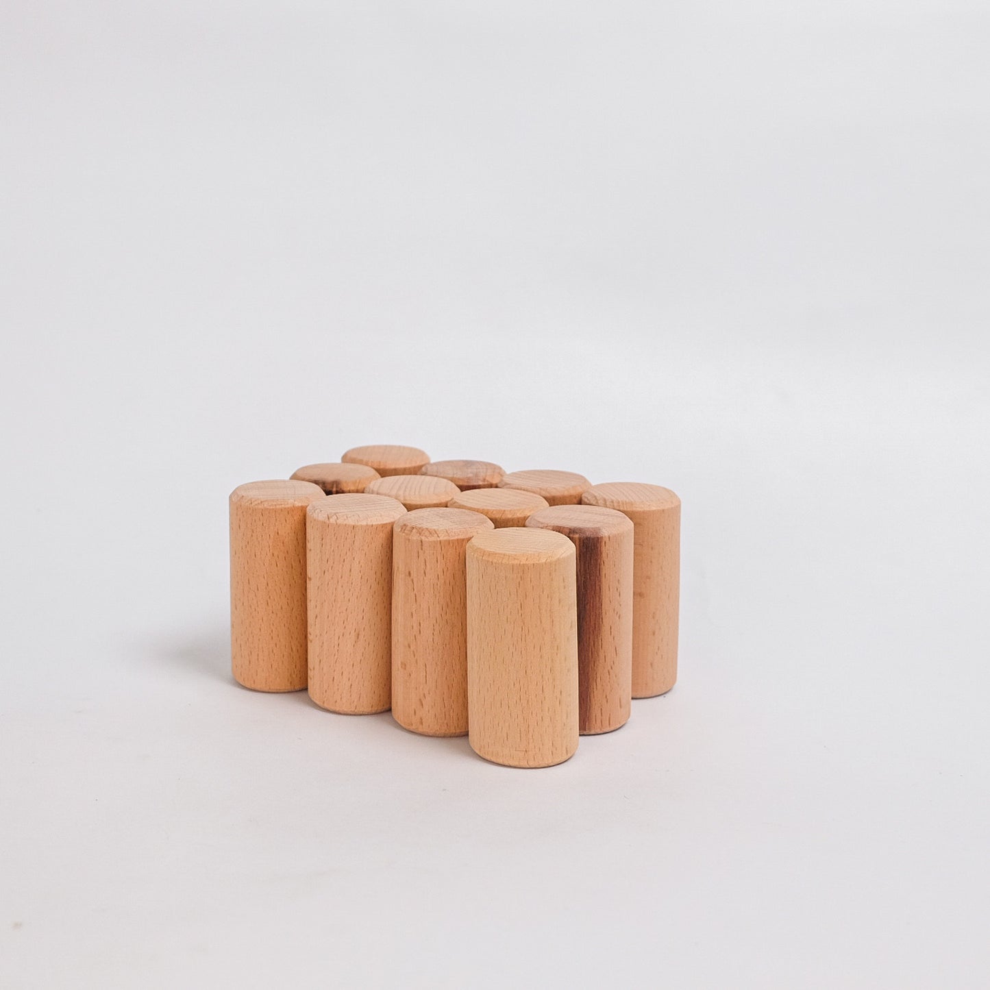 Set of 12 Half Columns - Natural Unit Blocks