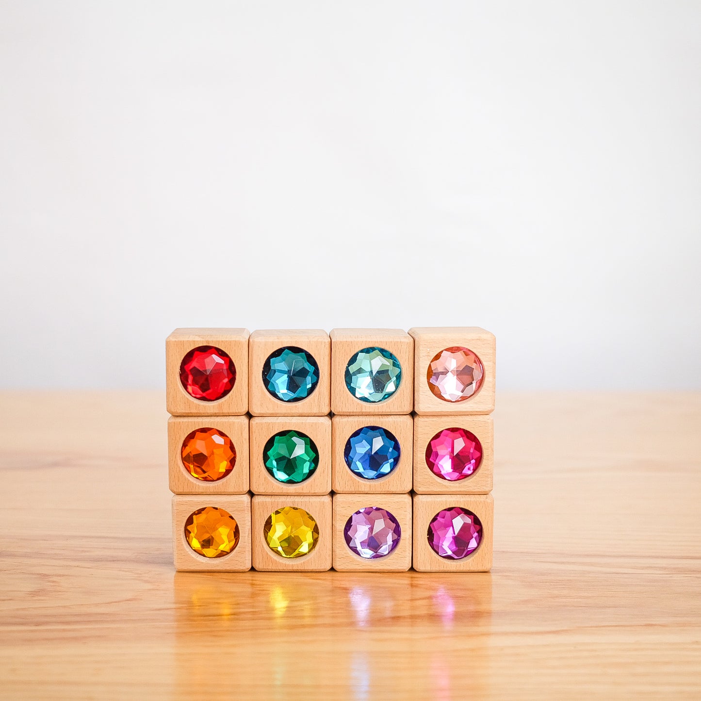 Set of 12 Cube Gem Blocks - New Sizing!