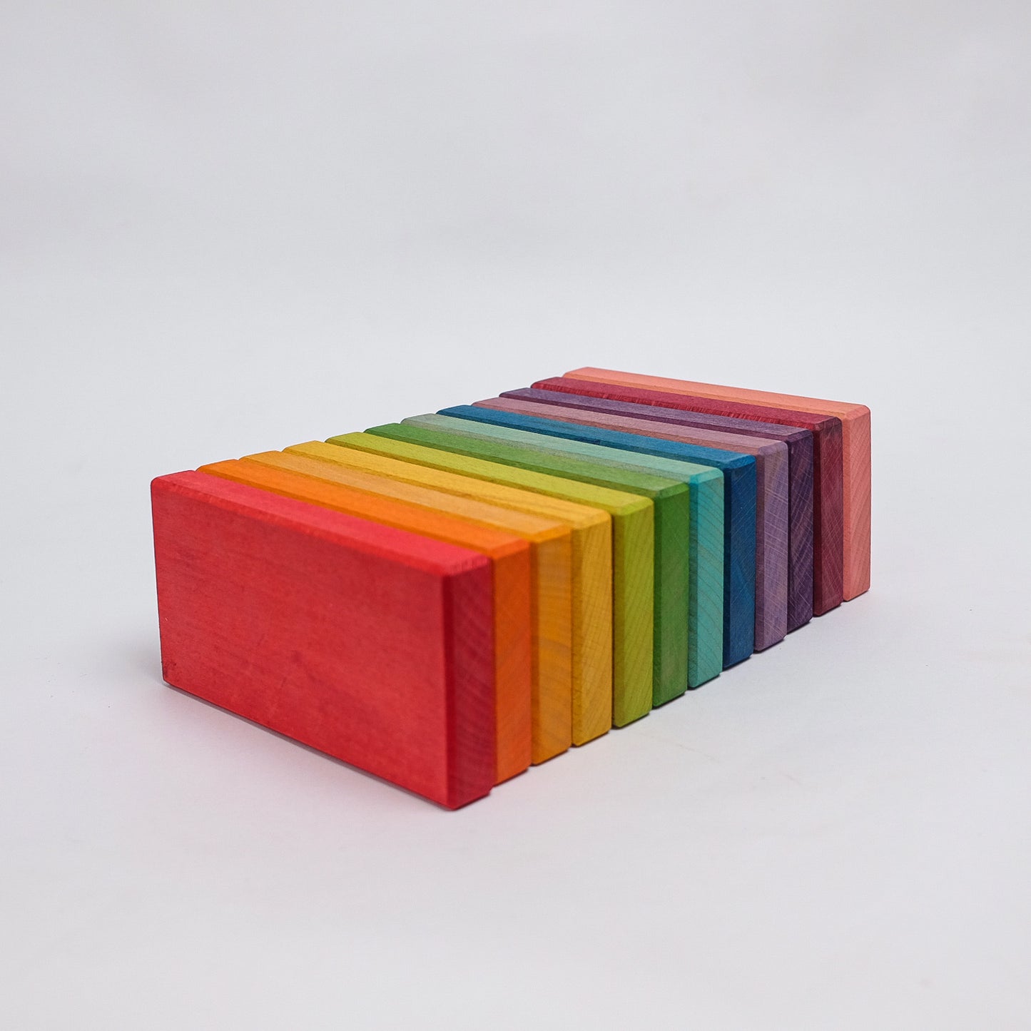 Set of 12 Flat Boards - Rainbow Unit Blocks