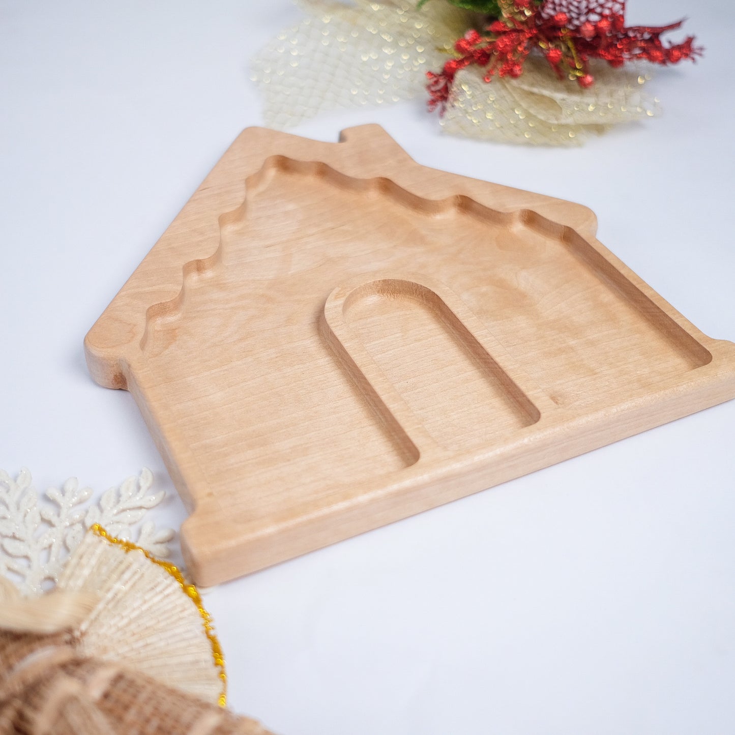 Gingerbread House Sensory Tray