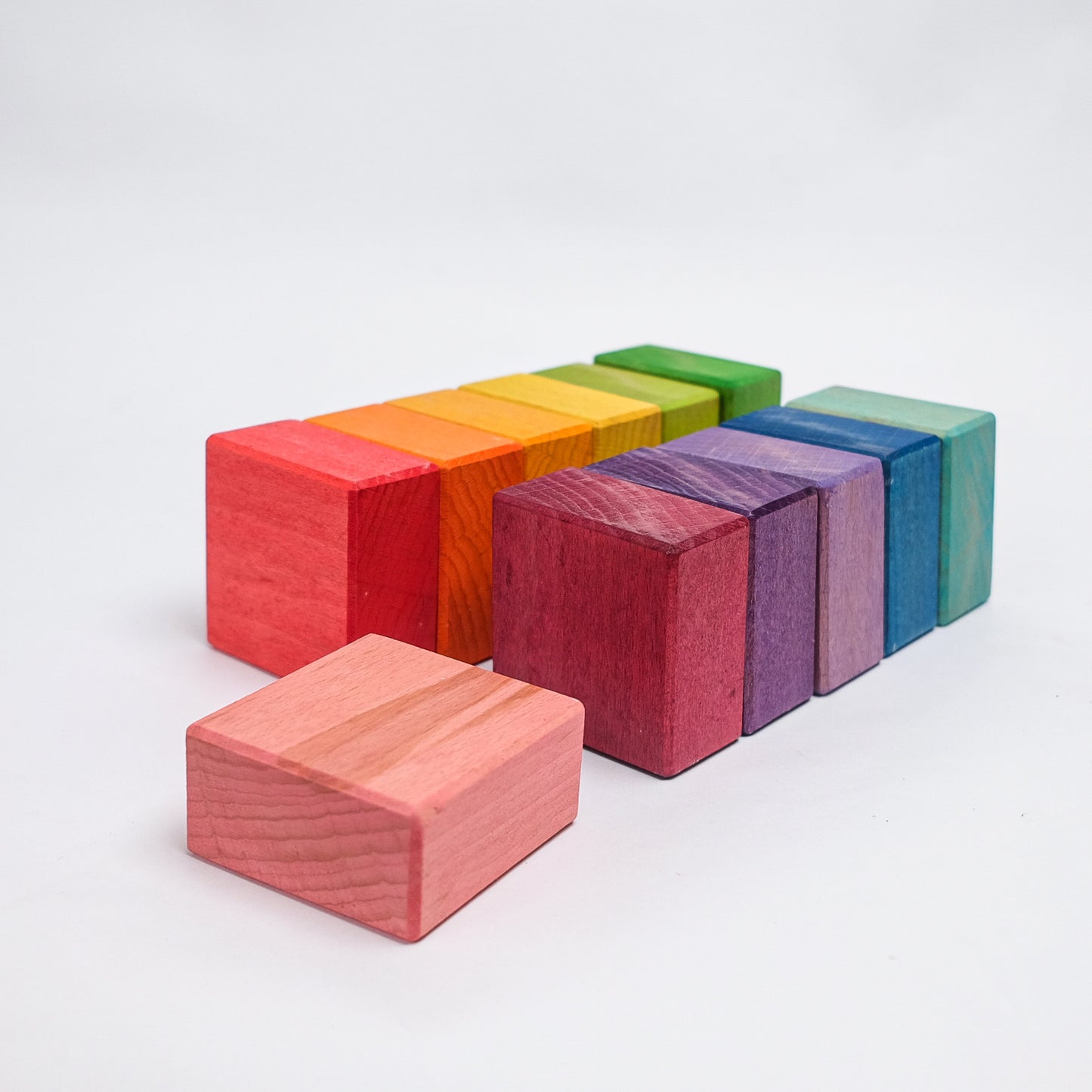 Set of 12  Half Units - Rainbow Unit Blocks