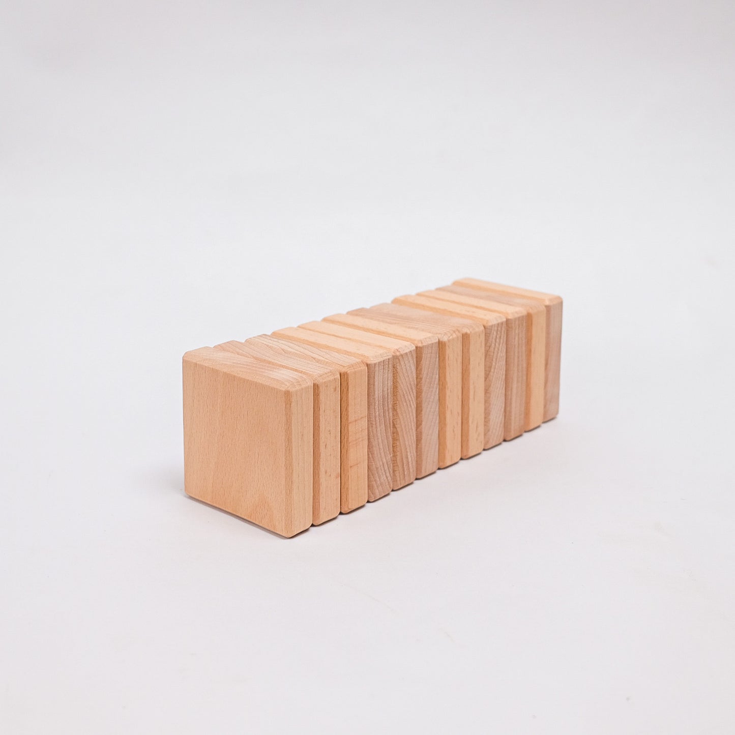 Set of 12 Half Flat Boards - Natural Unit Blocks