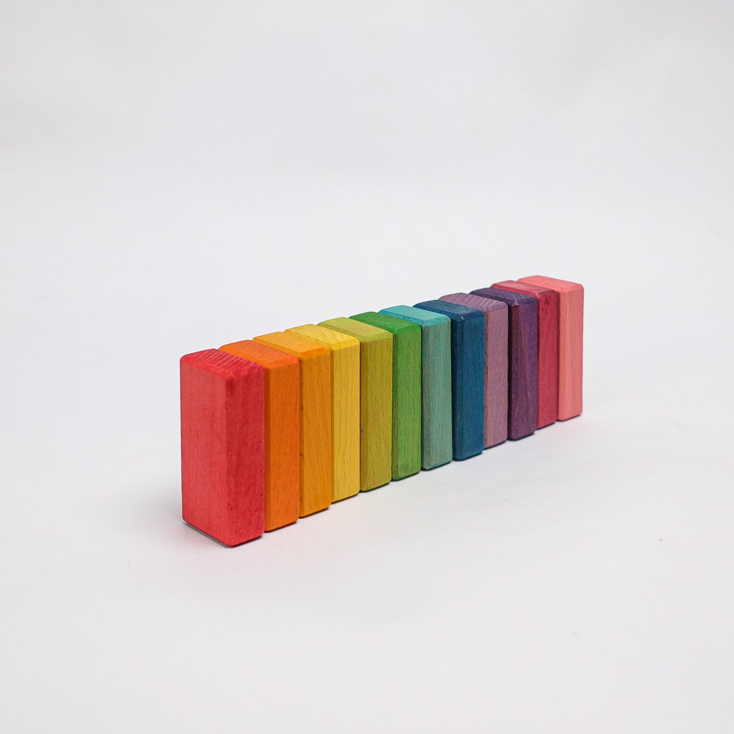 Set of 12 Half Planks - Rainbow Unit Blocks