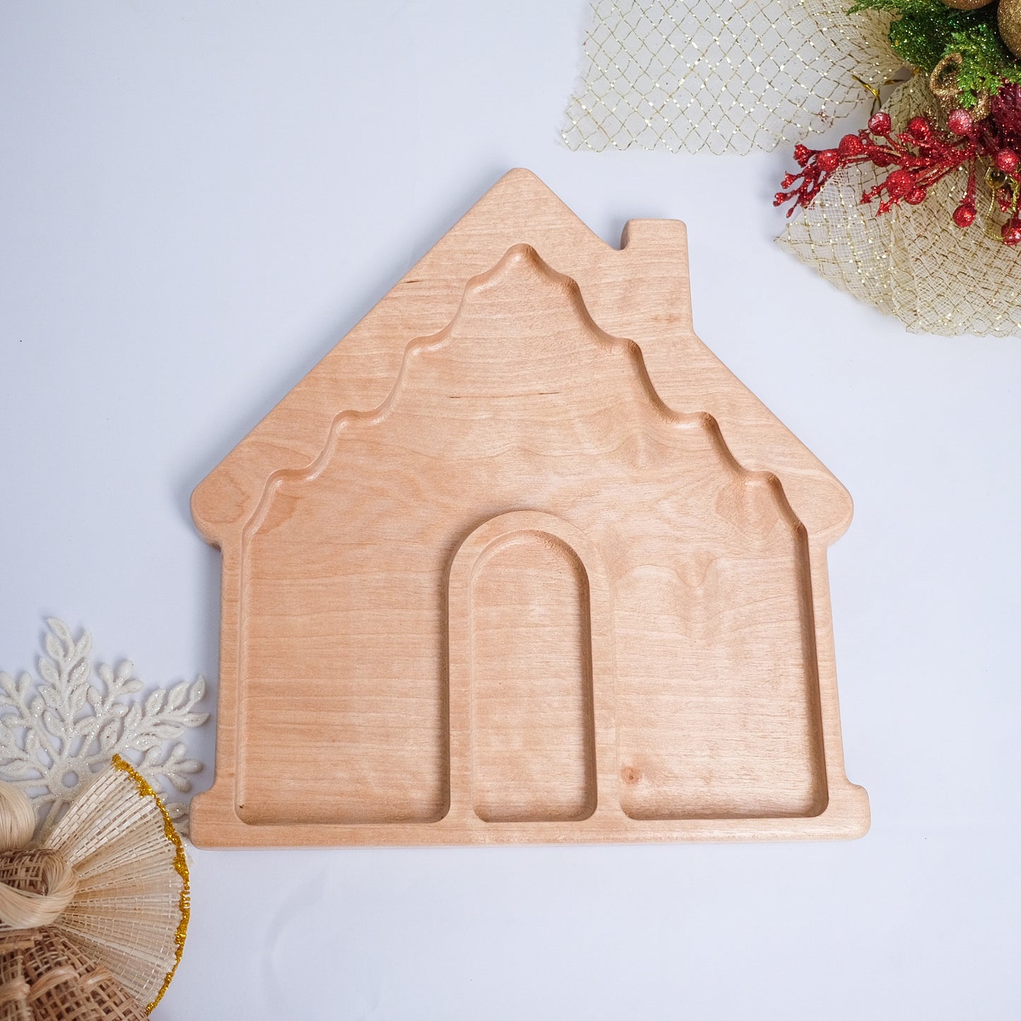 Gingerbread House Sensory Tray