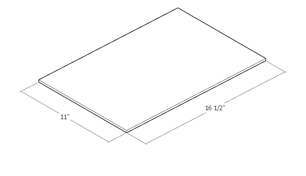 Set of 2 Building Platform 16.5 x 11 - Natural Unit Blocks