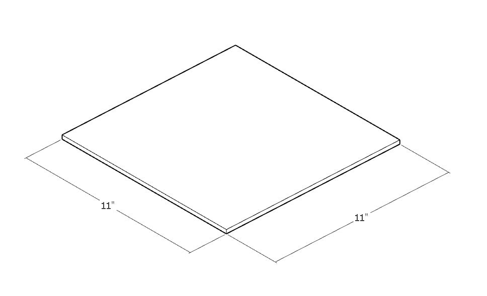 Set of 2 Building Platform 11 x 11 - Natural Unit Blocks