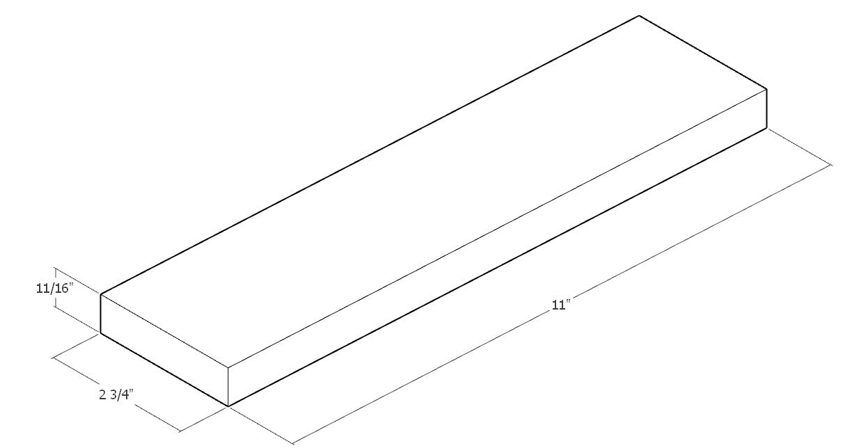 Set of 4 Double Flat Boards - Natural Unit Blocks