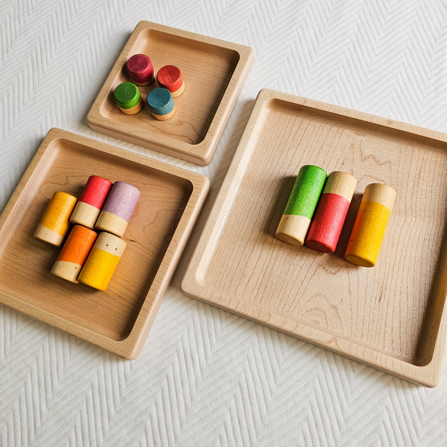 Square Stacking Sensory Plate / Tray