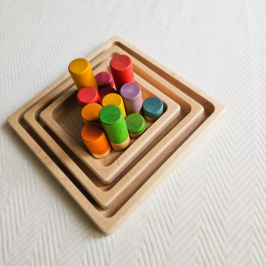 Square Stacking Sensory Plate / Tray