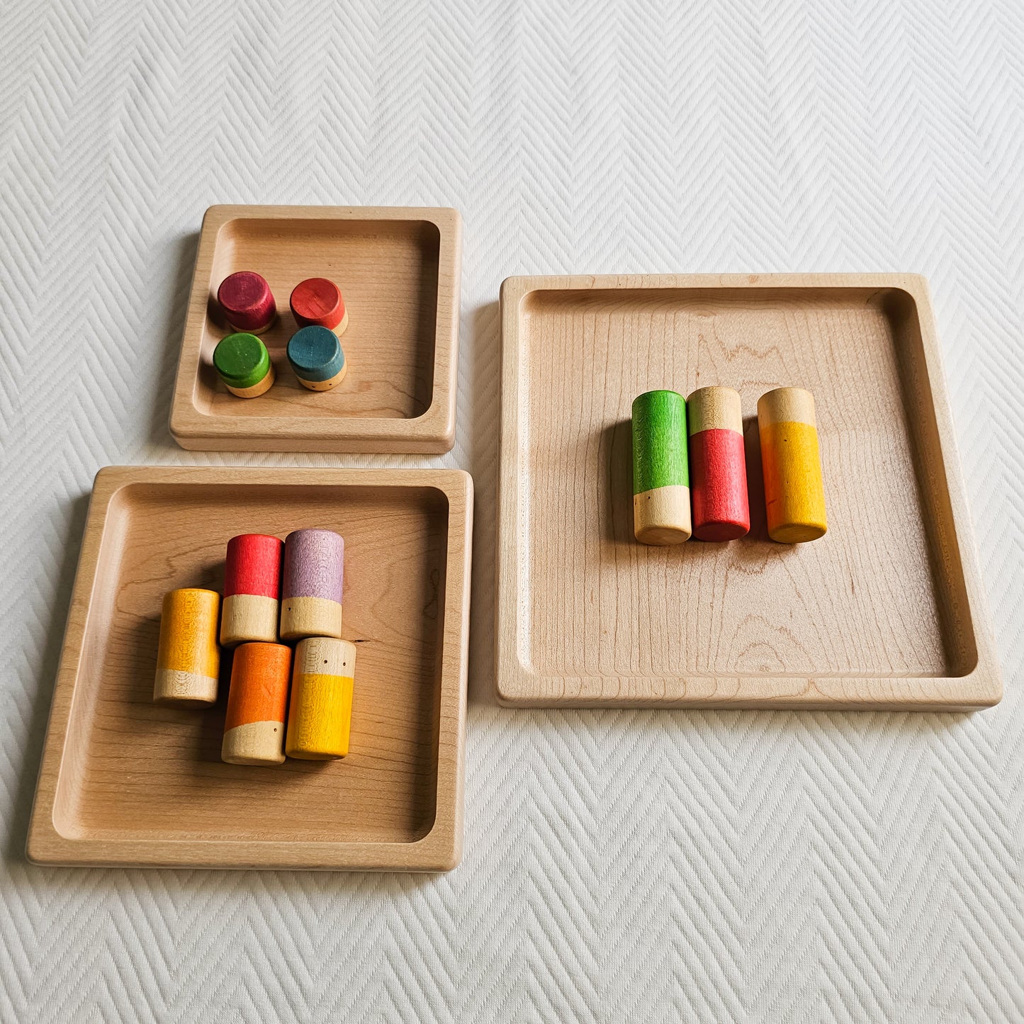 Square Stacking Sensory Plate / Tray