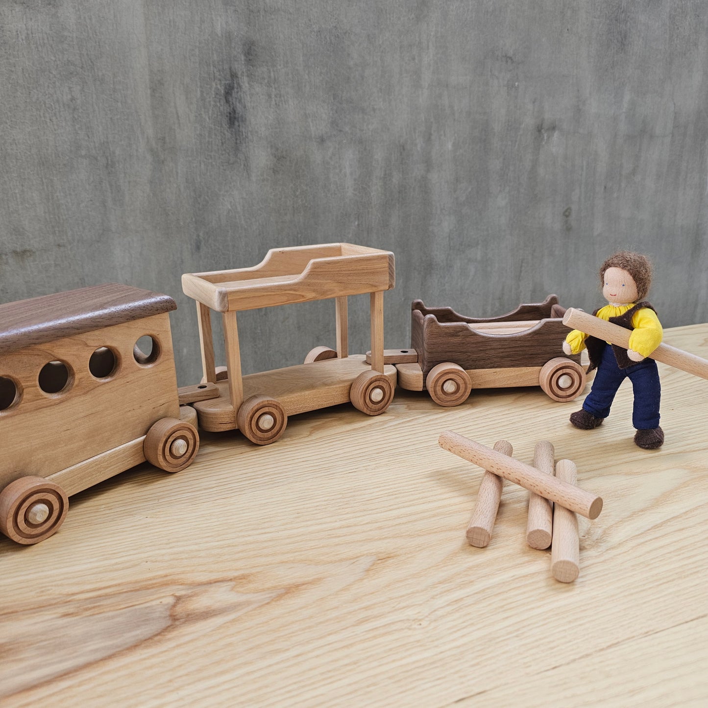 Wooden Train Set