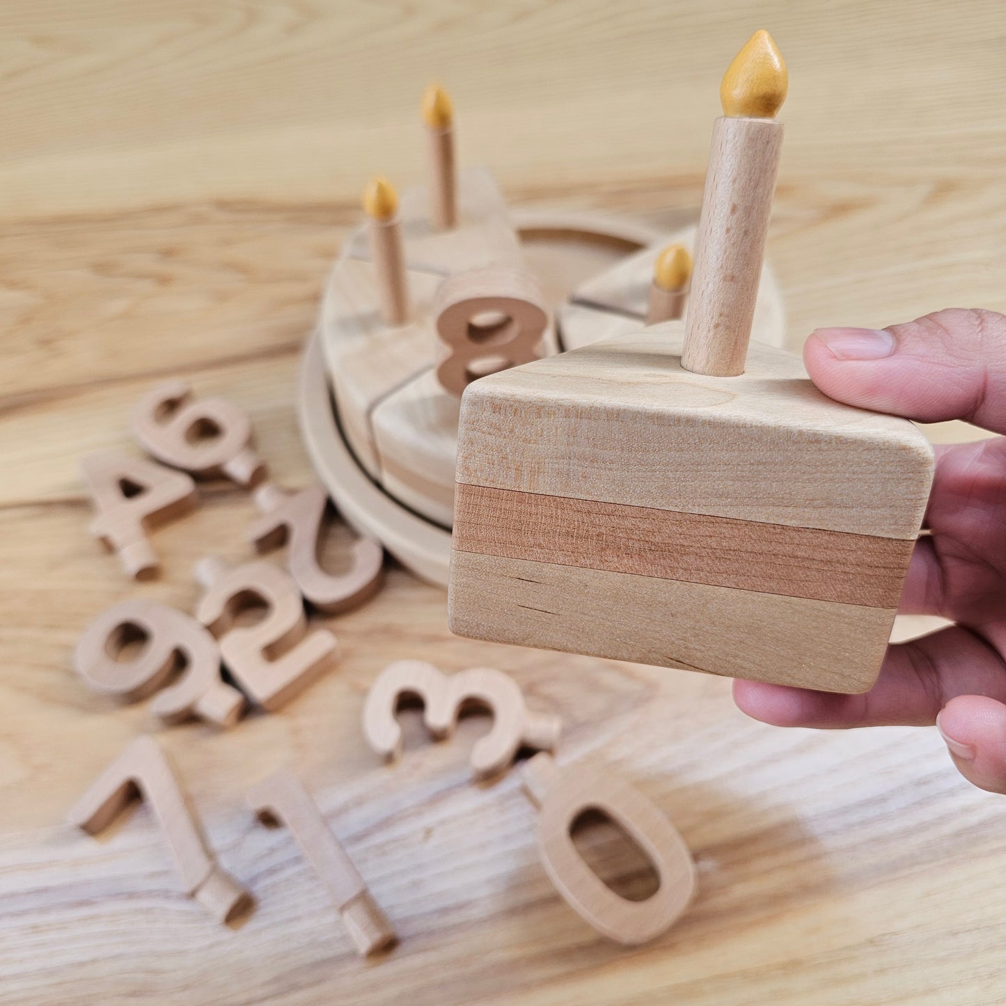 wooden cake