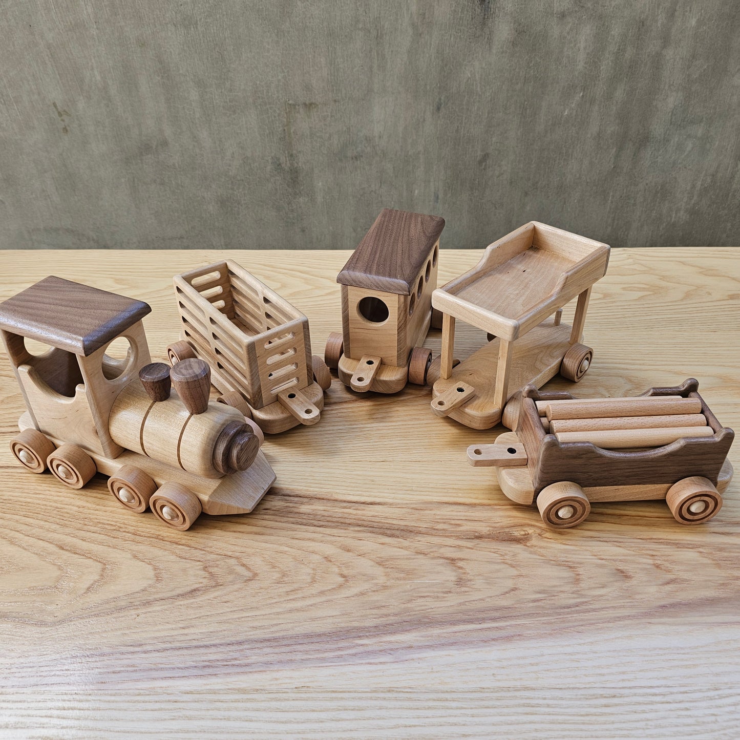 Wooden Train Set