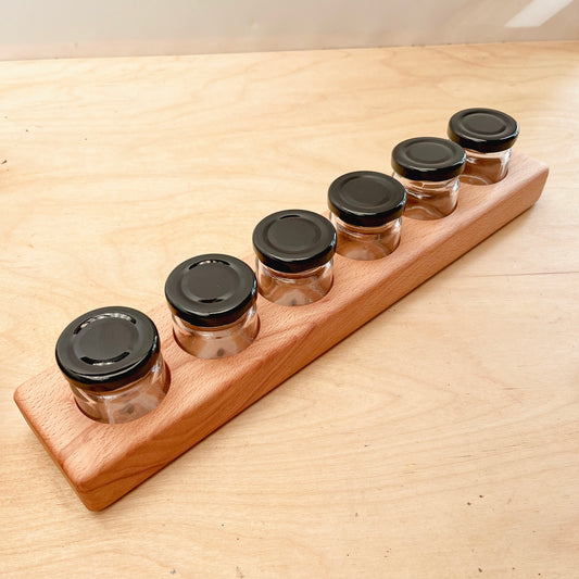 Paint Jar Holder with 6 Jars